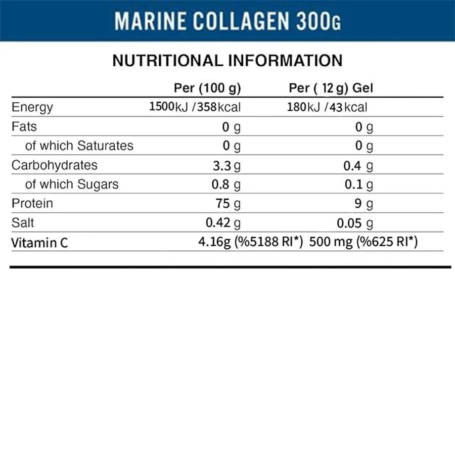 مسحوق كولاجين بحري ابلايد نيوترشن - APPLIED NUTRITION MARINE COLLAGEN