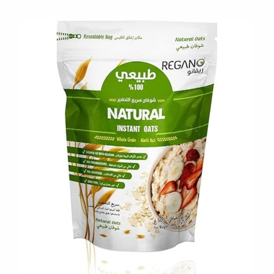 شوفان سريع التحضير ريقانو 500 جم - REGANO NATURAL OATS