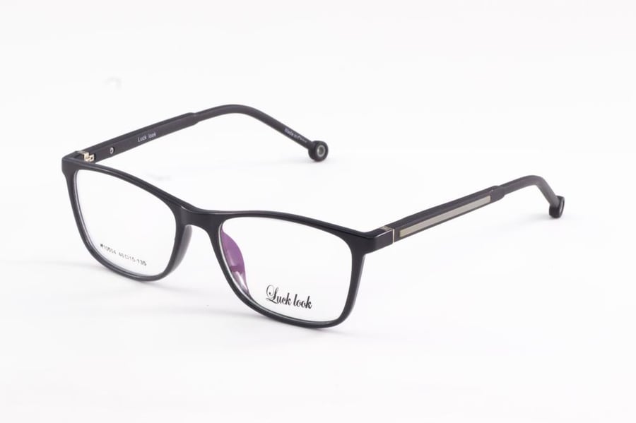 Children's rectangular eyeglasses from Le Miro - black