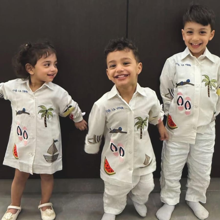 Kids White Linen Shirt