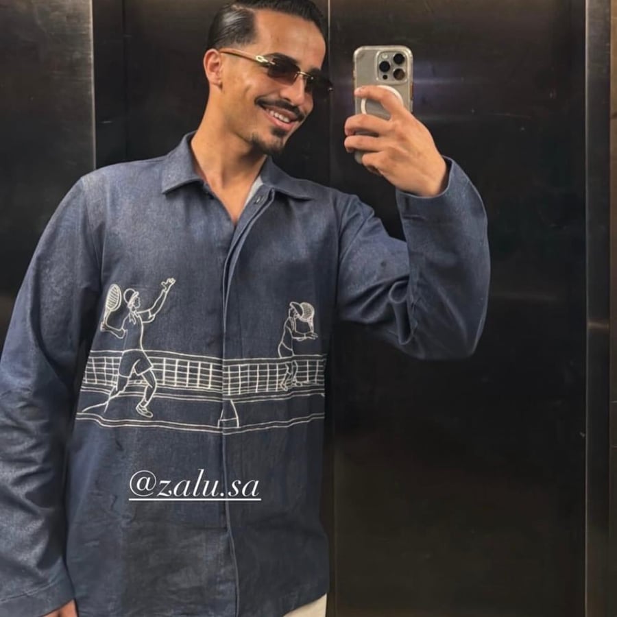 Denim Tennis Overshirt