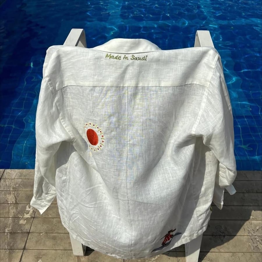 Kids White Linen Shirt