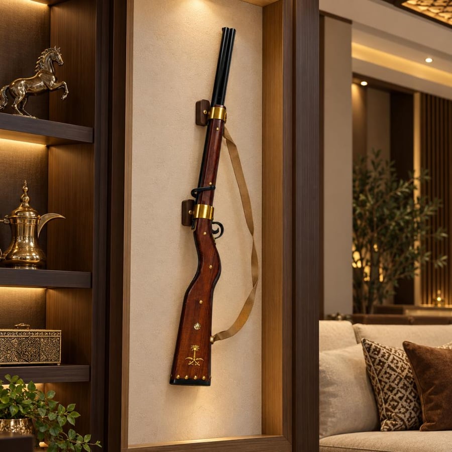 تحفة بندقية بارود تراثية للديكور