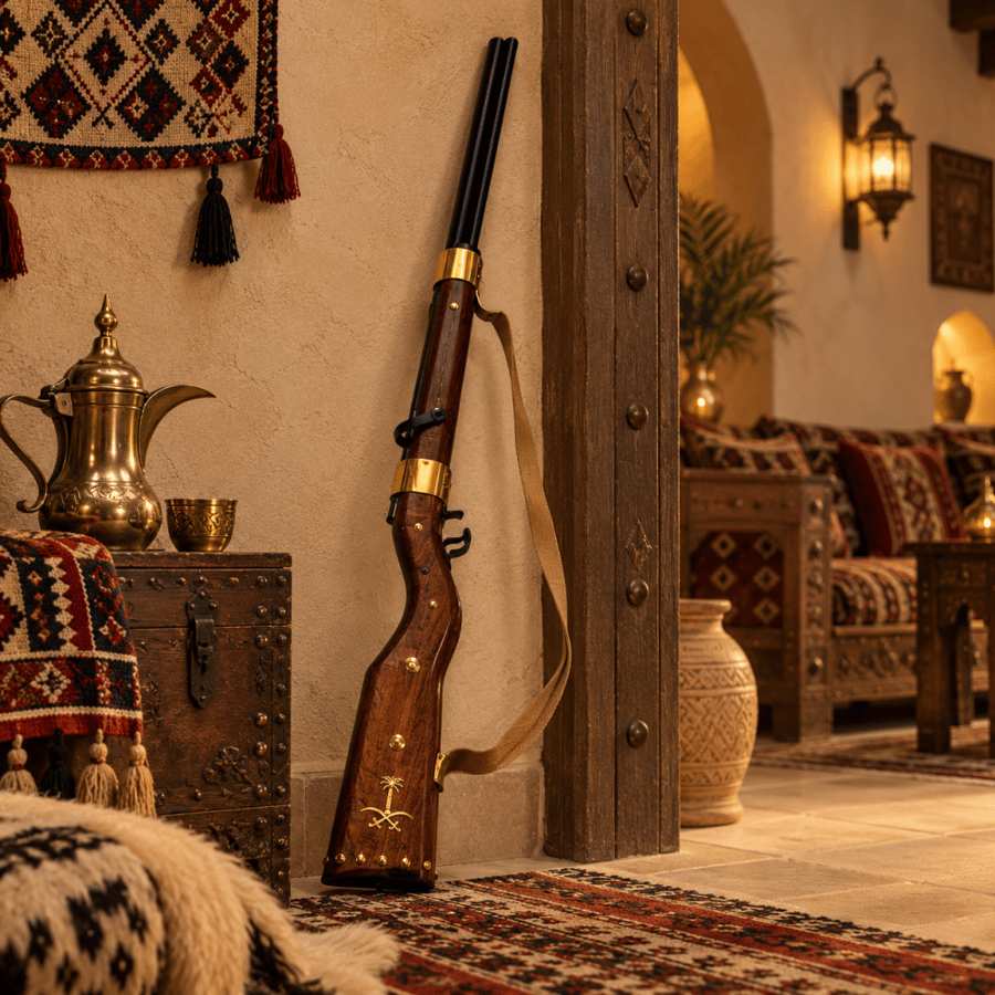 تحفة بندقية بارود تراثية للديكور