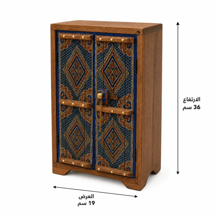 صندوق نجدي خشبي – تصميم تراثي فاخر بنقوش أصيلة | ارتيا