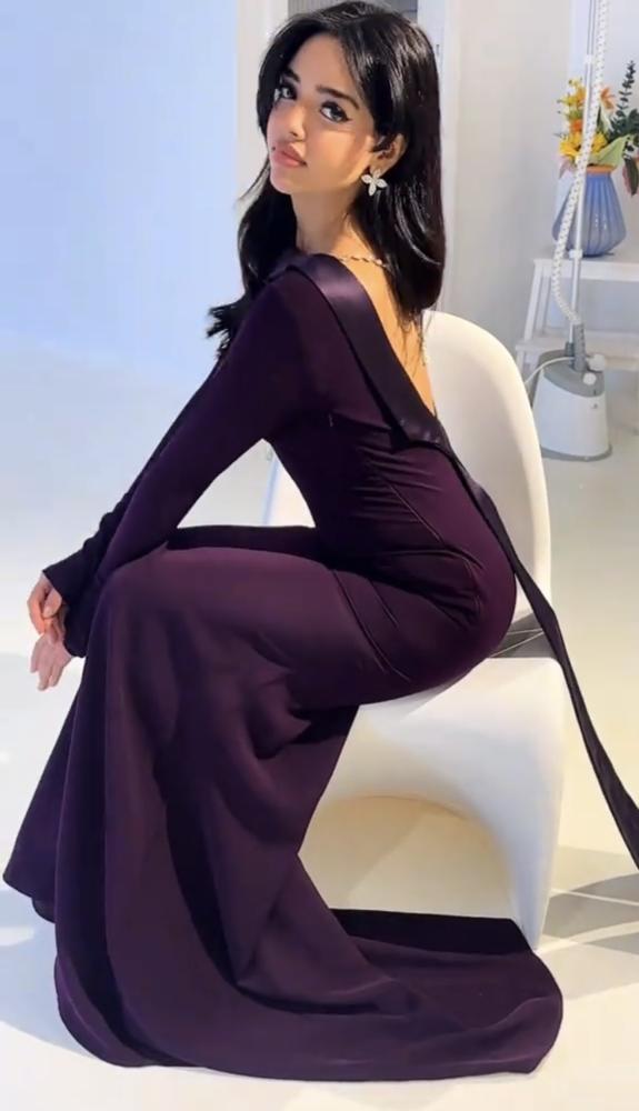 فستان  سهره  موف ناعم