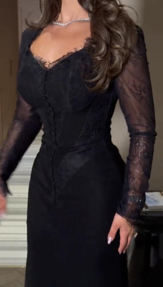 فستان  سهره اسود