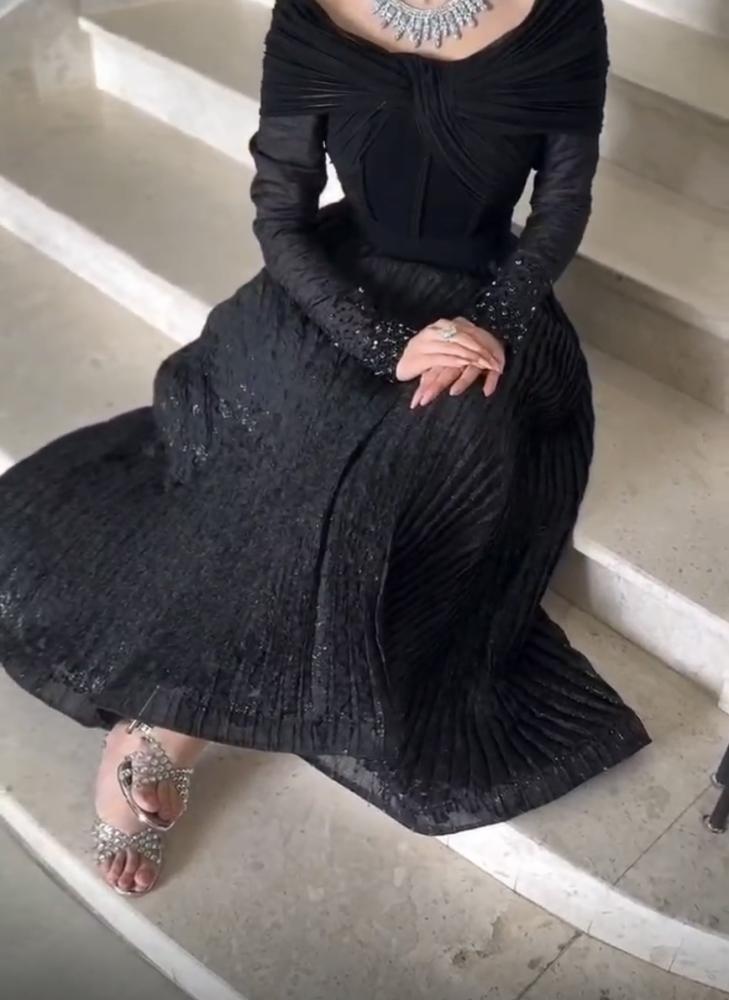 فستان سهره اسود راقي