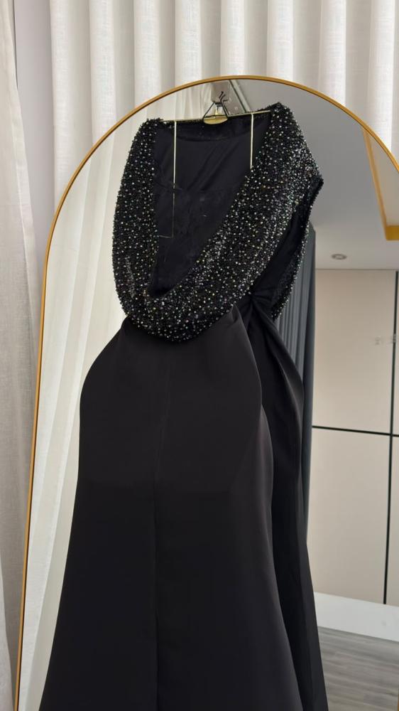 فستان  سهره اسود ناعم