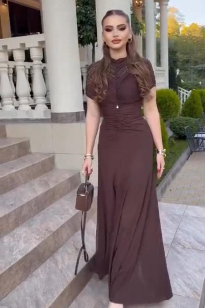 فستان سهره  بني راقي