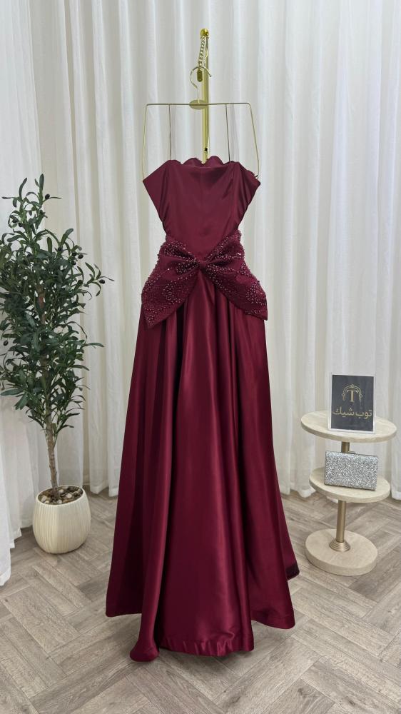 Evening dress, oud color