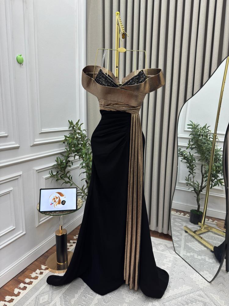 فستان سهره فخم اسود