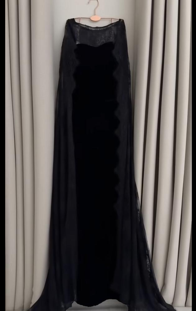 فستان سهره  مخمل ودانتيل راقي