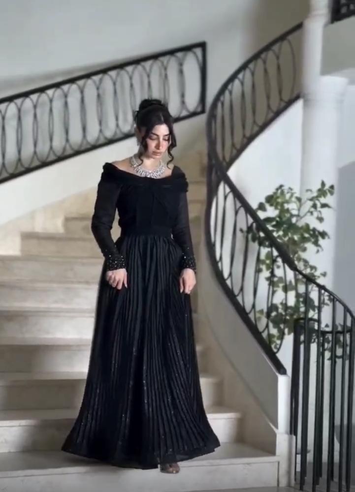 فستان سهره اسود راقي