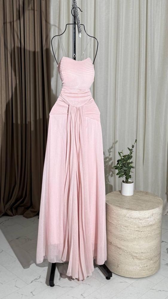 Pink evening dress