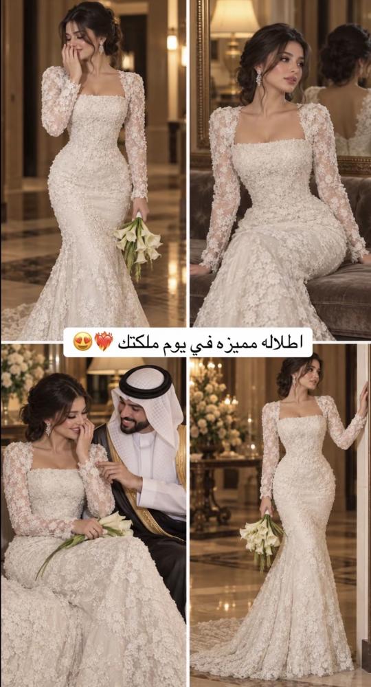 فستان  فهده سكري فخم