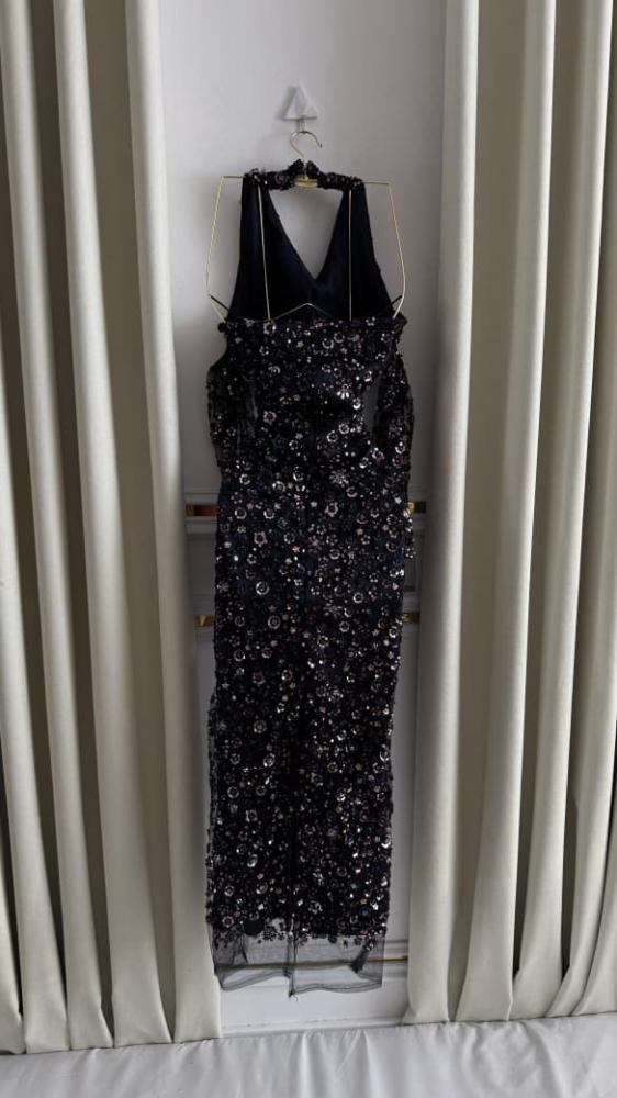 Elegant black evening dress