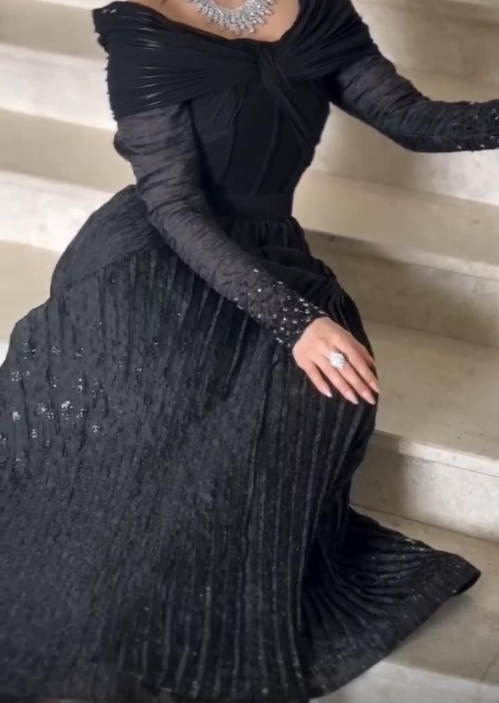 فستان سهره اسود راقي