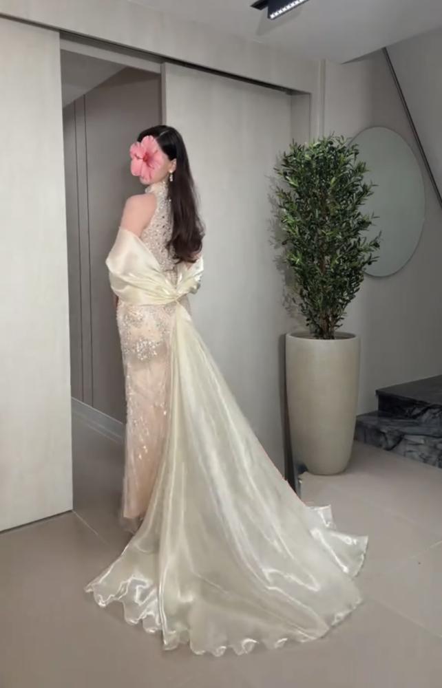 فستان  سهره فخم سكري