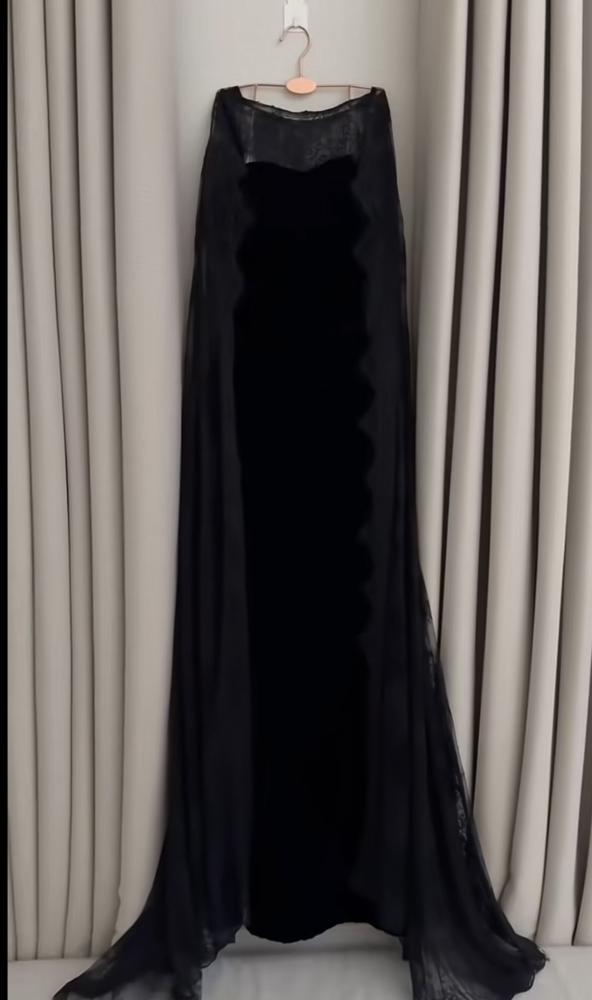 فستان سهره  مخمل ودانتيل راقي