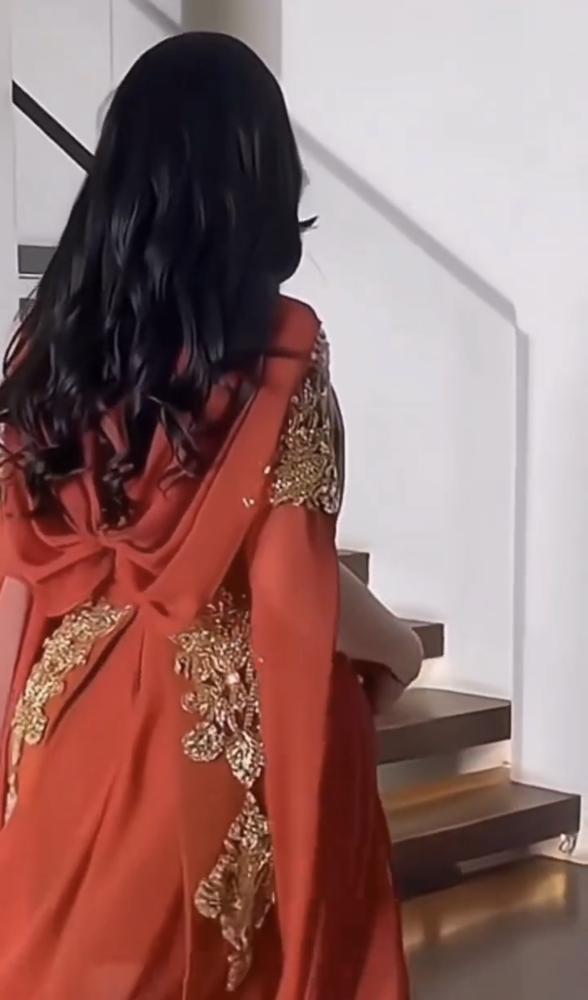 فستان سهره فخم اورنج