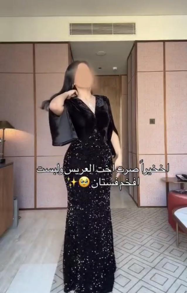 فستان سهره   مخمل اسود