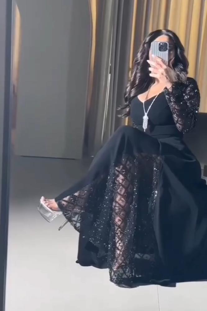 فستان سهره  راقي  اسود