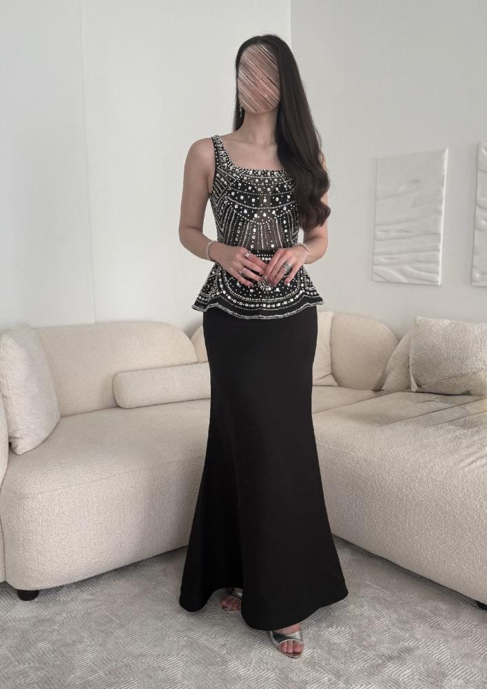 فستان سهره   فخم اسود