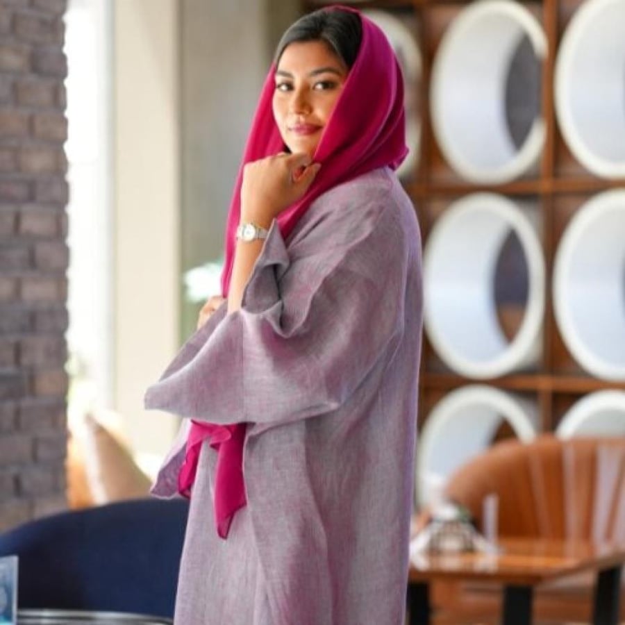 Half cloak abaya, lightweight linen, light cloak in summer colors