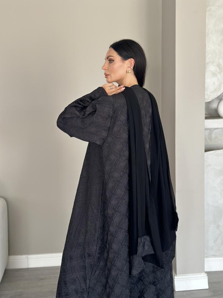 عبايه تفته مربعات L16