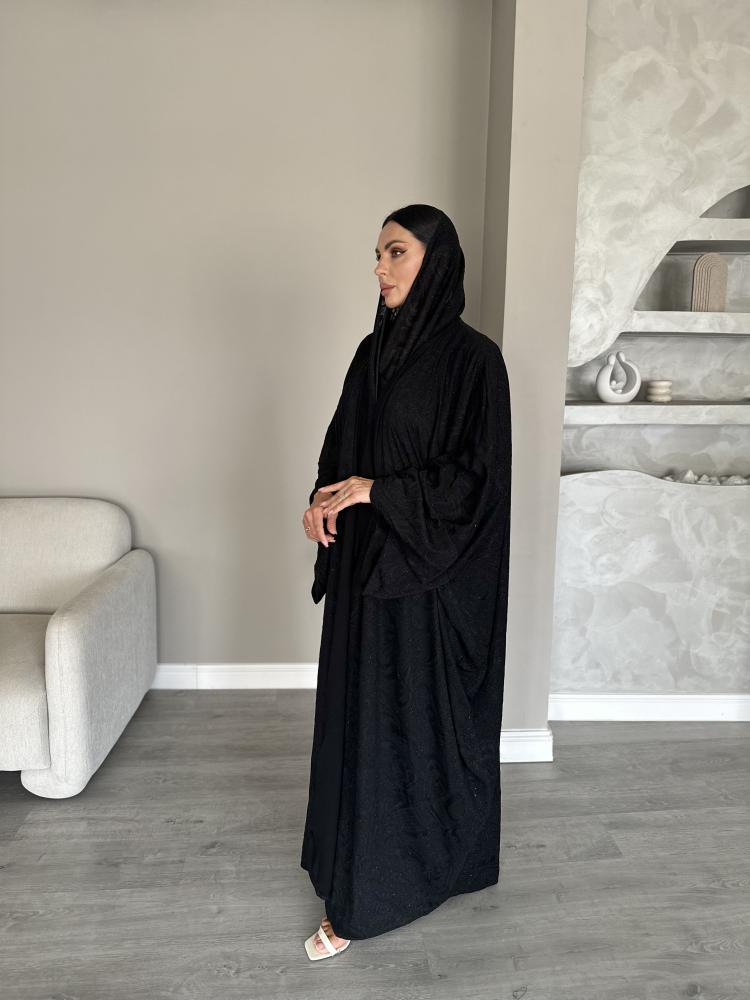 عبايه لمعه قماش استرج ثقيل L17