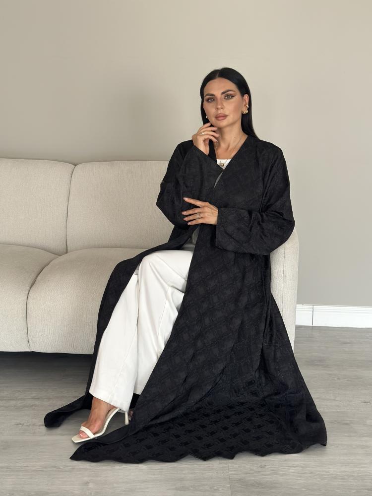 عبايه تفته مربعات L16