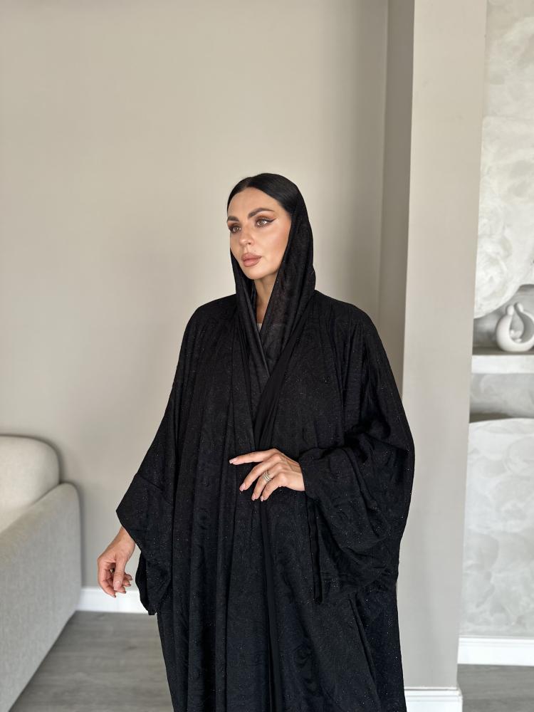 عبايه لمعه قماش استرج ثقيل L17