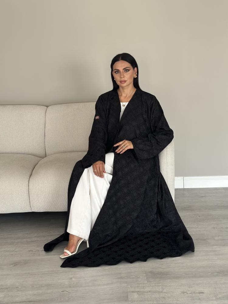 عبايه تفته مربعات L16