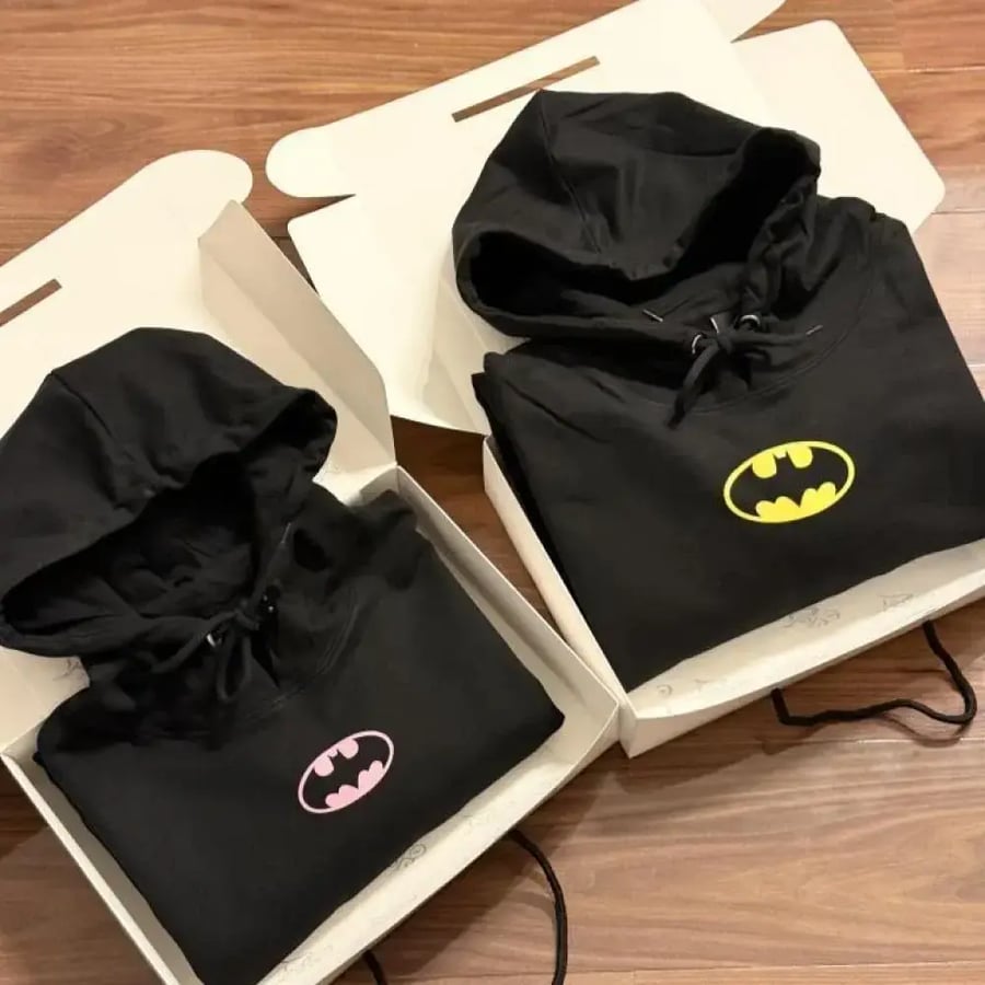 هودي batman&catwomen المضيئ