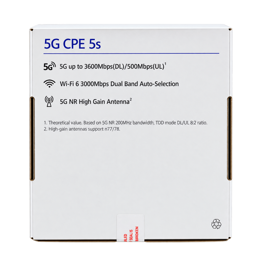 باقة الانتينا الذهبية 30dBi + راوتر Huawei CPE 5 H153-381 يدعم جميع الشبكات لتحسين الإشارة واستقرار الإنترنت