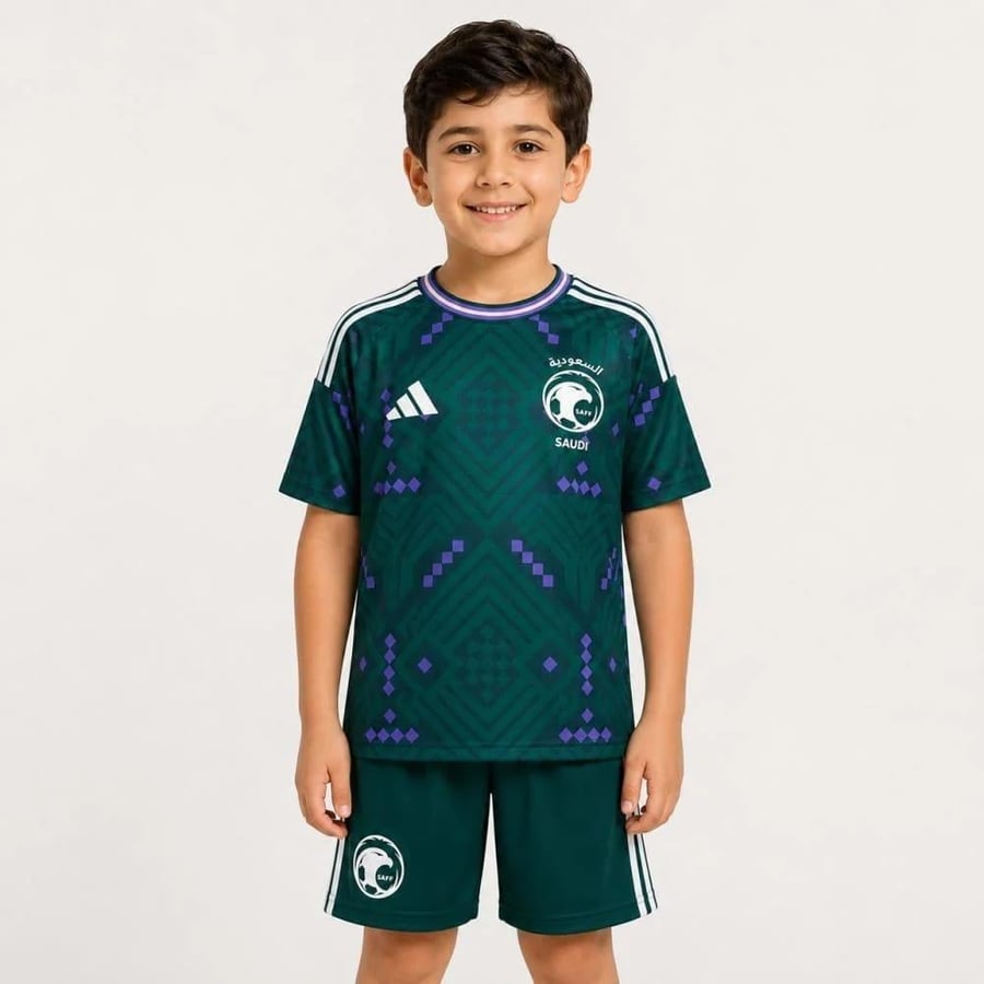 طقم المنتخب السعودي اخضر ولادي 2026