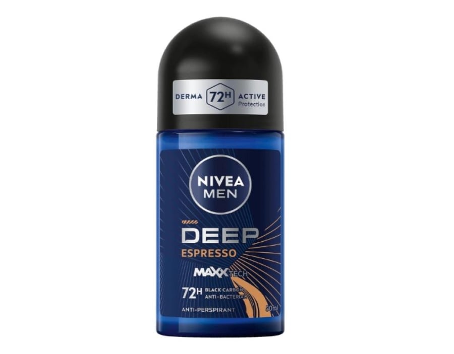 رول أون نيفيا ديب إسبريسو MAXXTECH - 50 مل (Nivea Men Deep Espresso 72H)