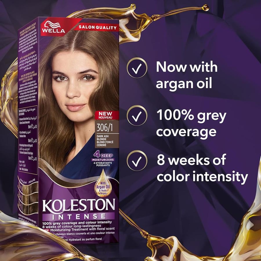 ويلا كوليستون انتنس - 306/1 أشقر رمادي غامق / Wella Koleston Dark Ash Blonde