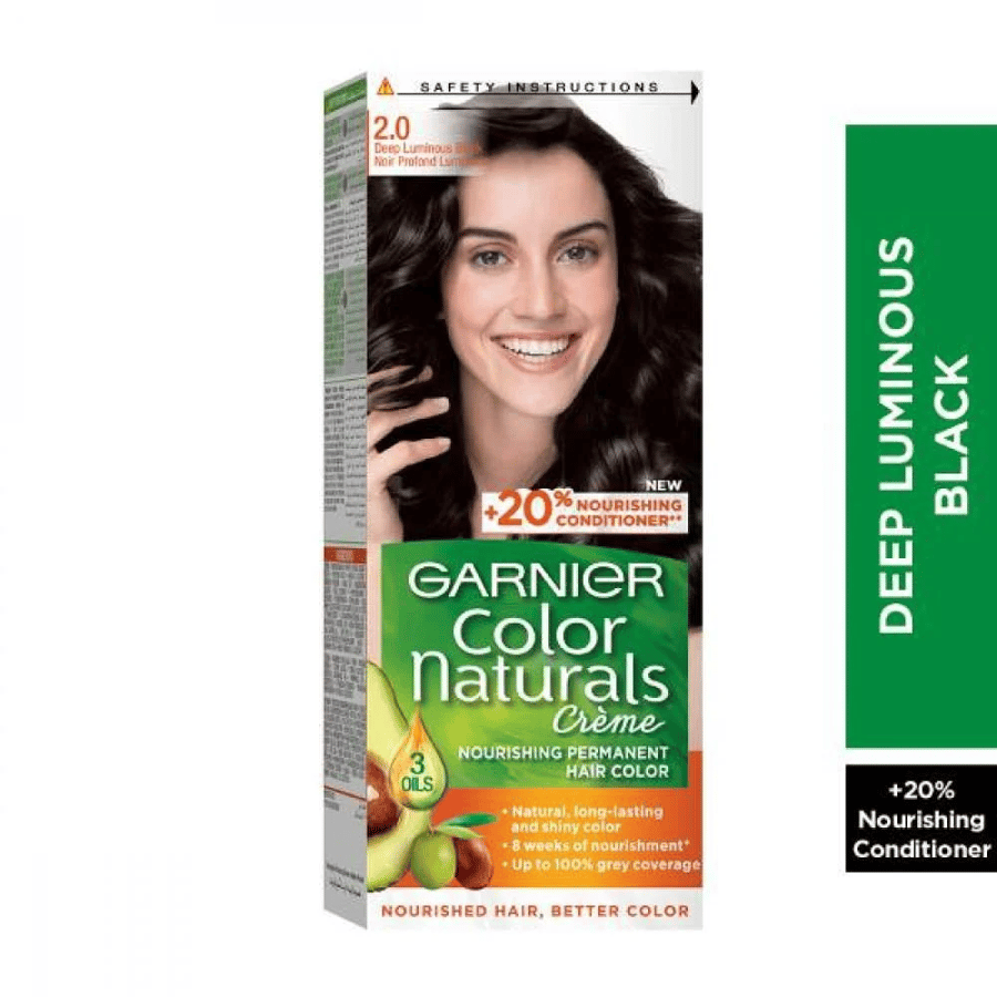 صبغة غارنييه كولور ناتشرلز - 2.0 أسود عميق لامع / Garnier Black