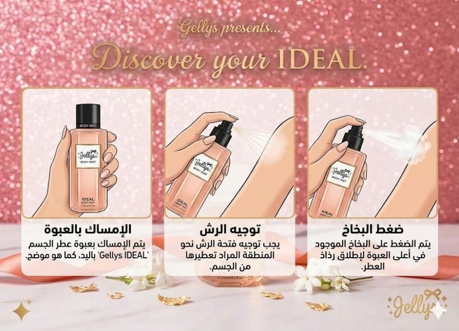 Jellies body perfume "Idol" - 275 ml / Ideal Body Mist By Jellys