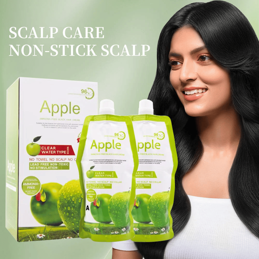 كريم آبل لصبغ الشعر باللون الأسود الطبيعي - Apple Ammonia-Free Black Hair Cream