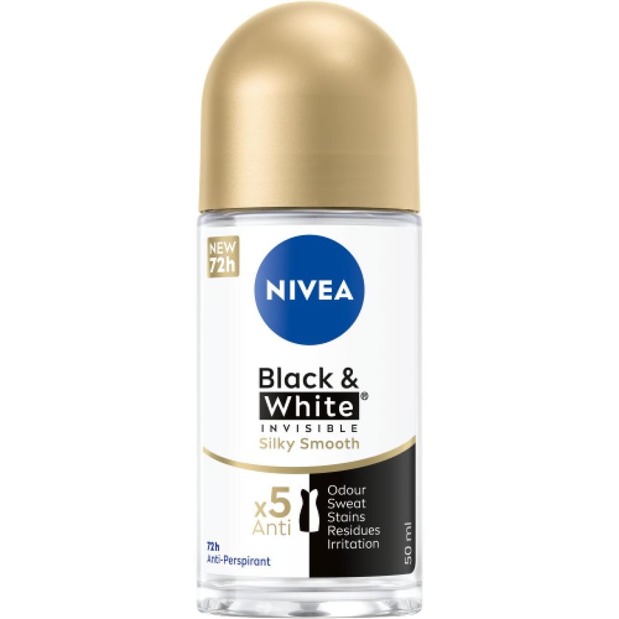 مزيل عرق ستيك بلاك آند وايت إنفيزيبل أوريجينال للرجال - 50 مل (Nivea Men Black & White Invisible)