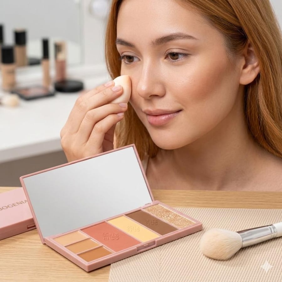 باليت مكياج الكونتورينغ المتكاملة "أنجليك" من بوغينيا