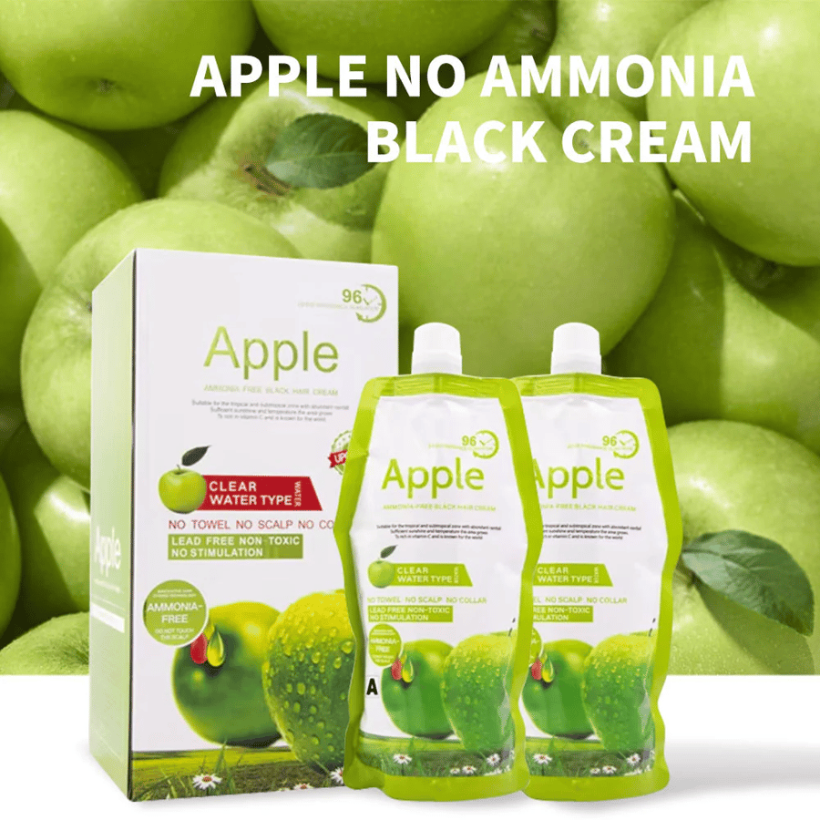كريم آبل لصبغ الشعر باللون الأسود الطبيعي - Apple Ammonia-Free Black Hair Cream