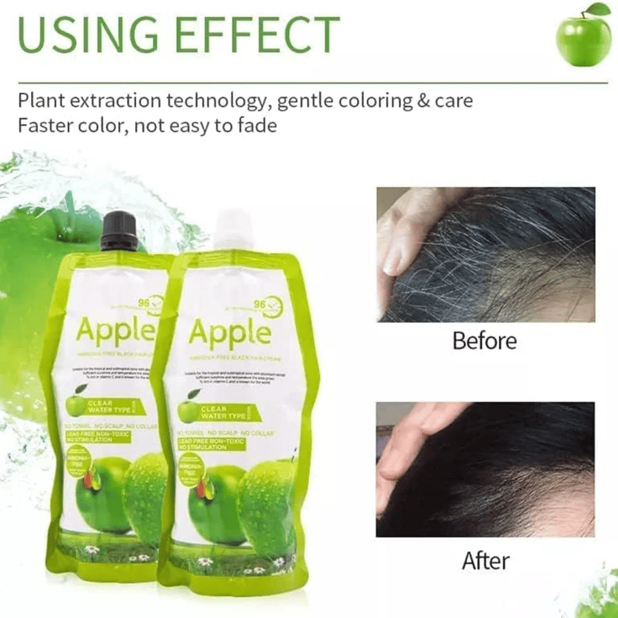 كريم آبل لصبغ الشعر باللون الأسود الطبيعي - Apple Ammonia-Free Black Hair Cream