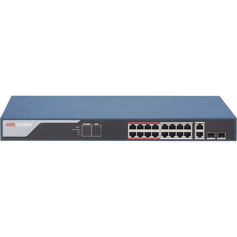 HIKVISION 16 Port Fast Ethernet Smart POE Switch - DS-3E1318P-EI