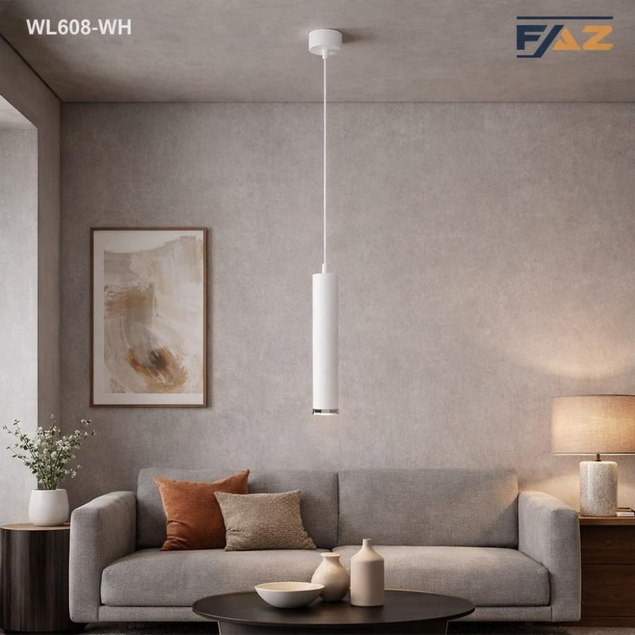مصباح سقفي معلق الطول مترين لمبه تركيب القدره 9 واط WL608
