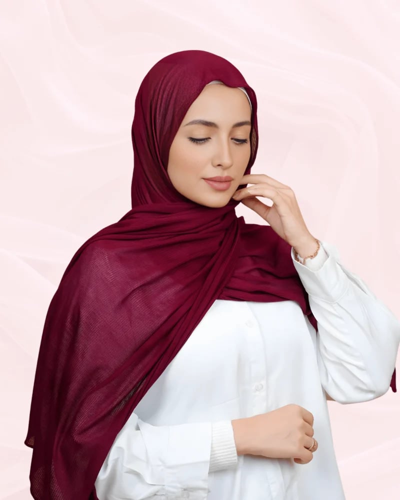 حجاب لولوه قطن كويتي
