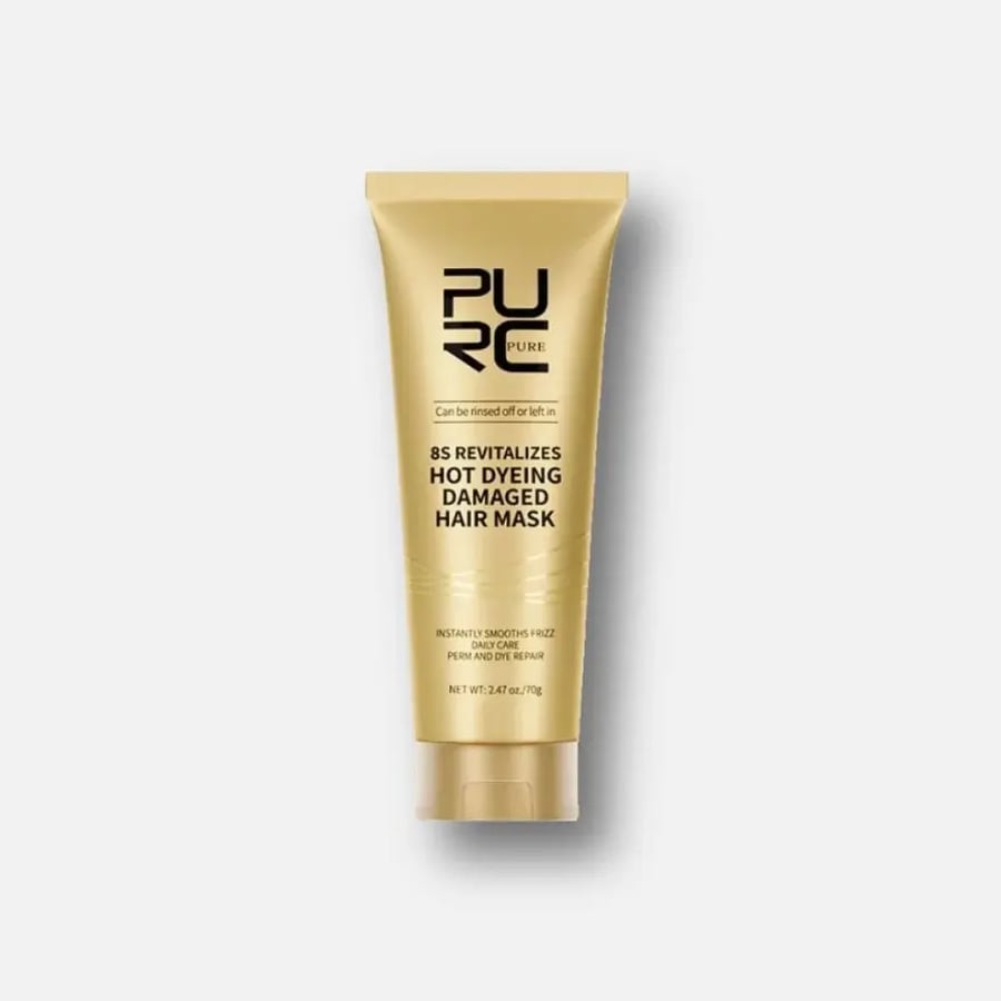 ماسك 8S الاحترافي لإصلاح الشعر التالف من بيورك أورجانيكس - Purc Organics 8S Hair Repair Mask - جرام 70